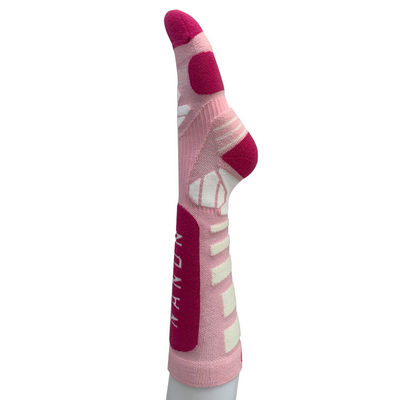 Körper-Logo-Position 100% Wolle Frauen Crew Länge Bergsteigersocken für Wintersportarten