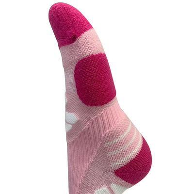 Körper-Logo-Position 100% Wolle Frauen Crew Länge Bergsteigersocken für Wintersportarten