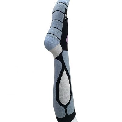 Anti-Schweiß-Frauen Performance Custom Knie-Hoch-Lang-Dick 100% Merino-Wolle-Ski-Socken