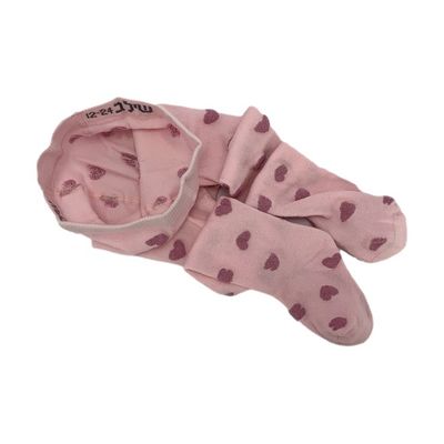 Bequeme Baby-Mädchen-Slips in Atemfähiger Baumwolle mit rosa Herzen