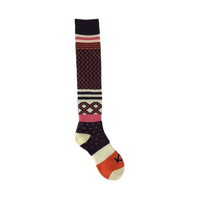 Druckmuster Frauen Wolle Skifahren Knie Warm lange Sportsocken Stricksocken Dicke Sportsocken