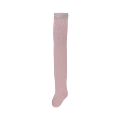 Geflechtete Kleider Farbe Rosa Baby Mädchen Fußhose Outlet Stil Süßes Langes Kind Enge