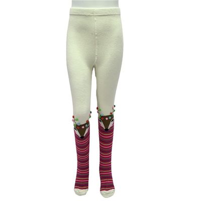 70% gekämmte Baumwolle 28% Polyester 2% Spandex Custom Printing Mädchen niedliche Strumpfhosen für Kinder