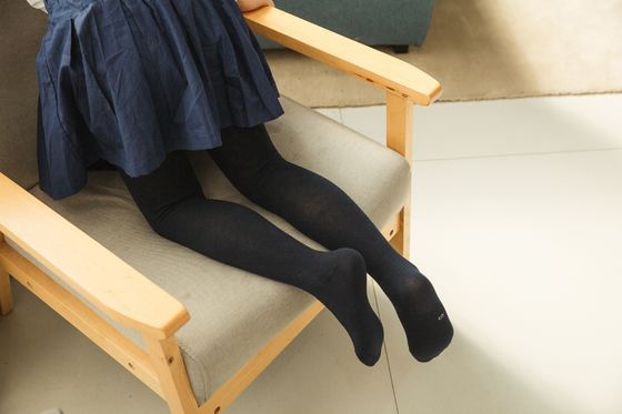 Gewebte benutzerdefinierte Mädchen Schulhose gekämmte Baumwolle Kompression Warme Strumpfhosen Leggings für Kinder