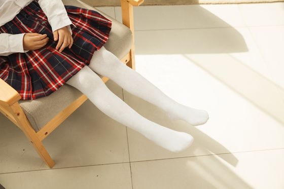 Gewebte benutzerdefinierte Mädchen Schulhose gekämmte Baumwolle Kompression Warme Strumpfhosen Leggings für Kinder