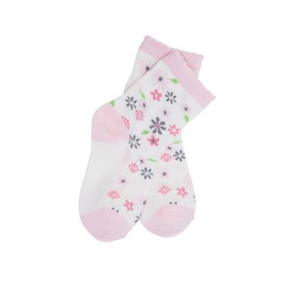 Anti-Slip Mädchen Blumensocken Gewirkte Baumwollsocken für Schule und Alltagsbekleidung