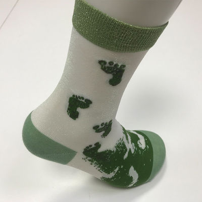 Knöchellänge kundenspezifische Damen End Garne Silber gemischte Nylon Socken für die EU Größe 36-40
