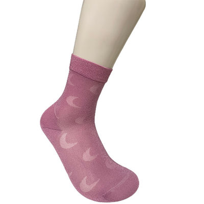 100% Mode Stilvolle minimalistische Frauen glänzende Seiden Nylon Socken mit rutschsicherer Funktion
