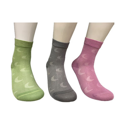 100% Mode Stilvolle minimalistische Frauen glänzende Seiden Nylon Socken mit rutschsicherer Funktion
