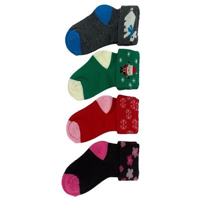 12-24M Kindersocken aus Bio-Baumwolle mit texturiertem Design und Komfort