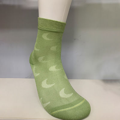 100% Mode Stilvolle minimalistische Frauen glänzende Seiden Nylon Socken mit rutschsicherer Funktion
