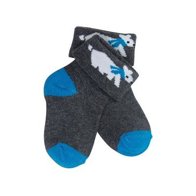 12-24M Kindersocken aus Bio-Baumwolle mit texturiertem Design und Komfort