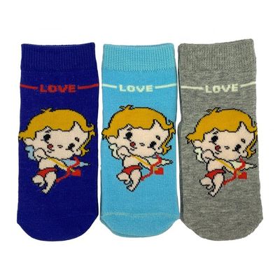 Schnelle Trockene Graue Sport Anti-Rutsch Neugeborene Baby Junge Warme Zeichentrickfilm niedliche Tube gestrickte Knöchelsocken