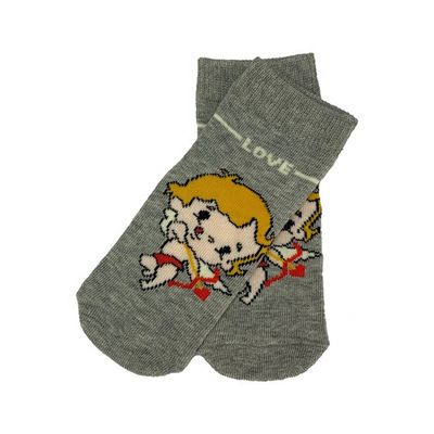 Schnelle Trockene Graue Sport Anti-Rutsch Neugeborene Baby Junge Warme Zeichentrickfilm niedliche Tube gestrickte Knöchelsocken