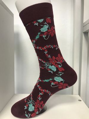 Modedesigner-Männersocken aus Baumwoll-Polyester mit individuellem Logo und Nadeldetektion
