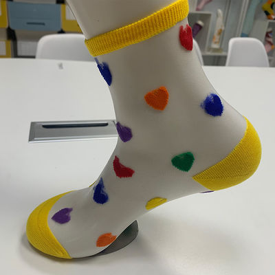Europäische Größe 36-39 Custom Version Weibliches Herz Muster Durch Knöchelsocken sehen