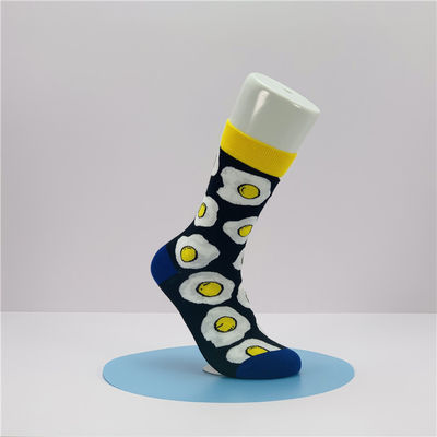 Kosten Komische Happy Fashion Socks mit Custom Cartoon Essen Obst Druck im normalen Stil