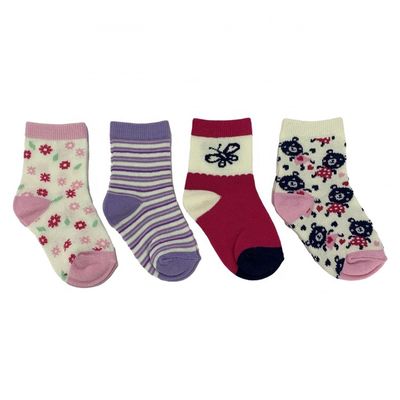 Standarddicke nicht rutschende Baby-Kindersocken Mädchen Bio-Streifensocken
