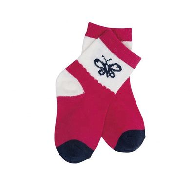 Standarddicke nicht rutschende Baby-Kindersocken Mädchen Bio-Streifensocken