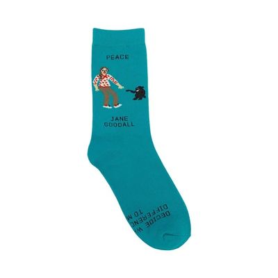 Modische Slouch-Socken für Damen mit bunten Hündchen-Drucken in gekämmter Baumwolle