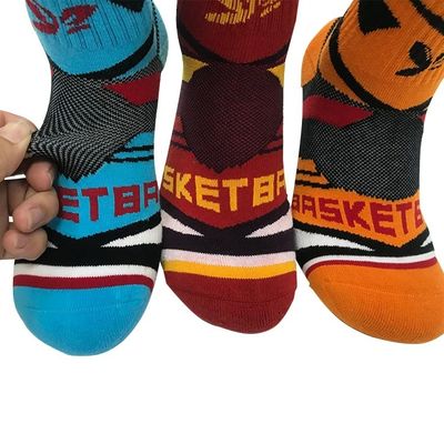 Normaler Stil Luxus Orange Sportsocken für Streckkomfort und Anti-Rutsch Fußball