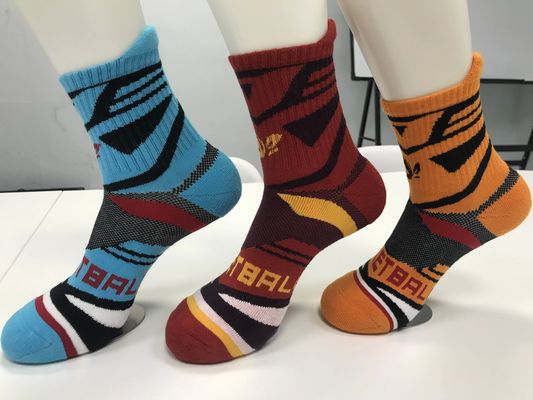 Normaler Stil Luxus Orange Sportsocken für Streckkomfort und Anti-Rutsch Fußball