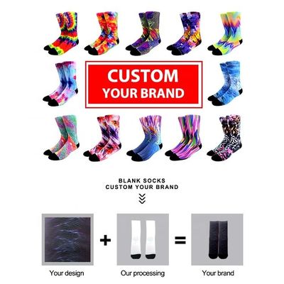 Sommersaison Multi-Stil Custom Digital Print Socks mit rutschfeste und Druck Designs