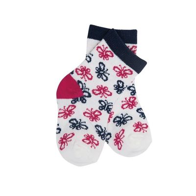 Kinder Winter Warmsocken mit atmungsaktivem Stoff und süßem Schmetterlings-Bohnen-Design