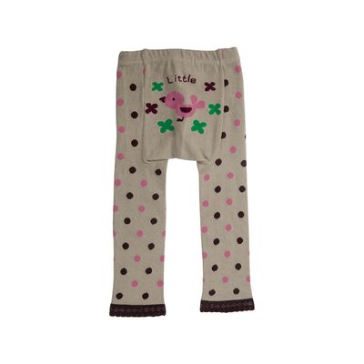 Warme Herbst-Winter Baby-Mädchen-Tights mit gekämmtem Baumwollstoff und Blumenstrümpfen