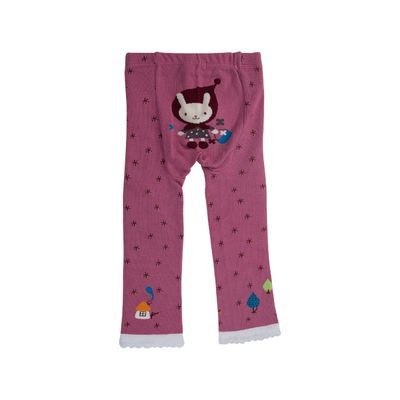 Warme Herbst-Winter Baby-Mädchen-Tights mit gekämmtem Baumwollstoff und Blumenstrümpfen