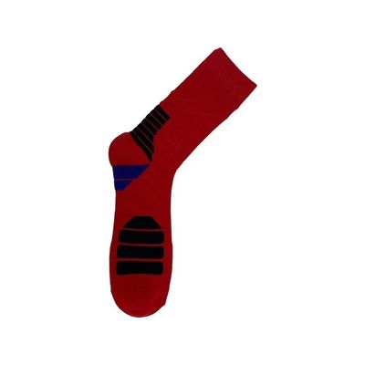 Rote Weiße Baumwolle Sport Crew Socken Custom Logo Druck Muster Design für Männer Frauen