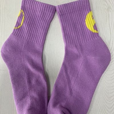Casual Socks für Frauen Custom Color Logo OEM Kämmt Baumwolle Halbschleife Knöchel niedliche Socken