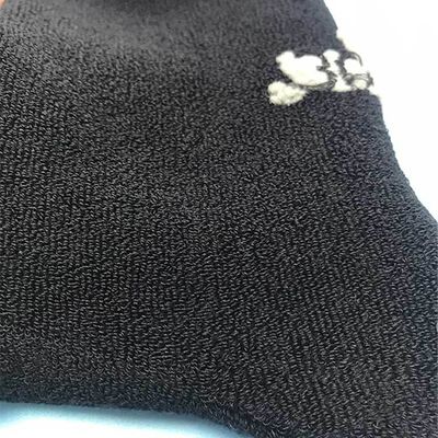 Support 7 Tage Musterbestellungsfrist Schwarze Baumwolle Crew Männer Socken Atmungsschutz