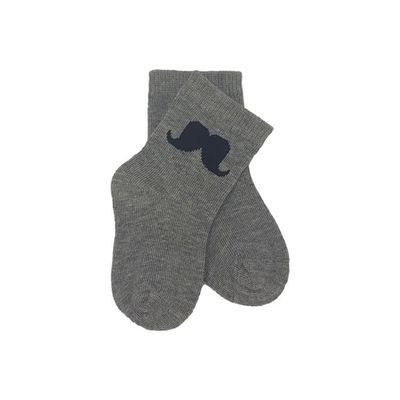 Socken für Kleinkinder Baumwolle aus Strickzeug, Atmung, schnell trockene Krawatte, großer Bart Muster, nicht rutschig
