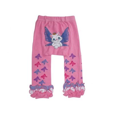Gewirkte Babygirls Streifen gedruckte gekämmte Baumwolle Casual Tights für Kleinkinder Langhose