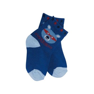 Zeichentrickige Neugeborenensocken für Jungen und Mädchen 12-24 Monate in gekämmtem Baumwollmaterial