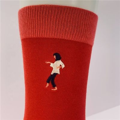 Weisse Wintersocken für Frauen aus 70% gekämmter Baumwolle und Standarddicke