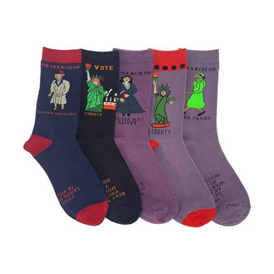 Regelmäßiger Stil Frauen Wintersocken Komische Baumwolle Atmung Warme Strick-Standard-Drucksocken