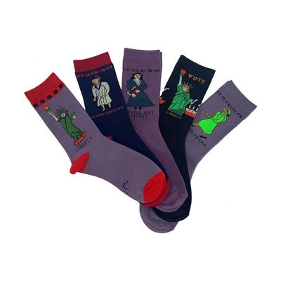 Regelmäßiger Stil Frauen Wintersocken Komische Baumwolle Atmung Warme Strick-Standard-Drucksocken