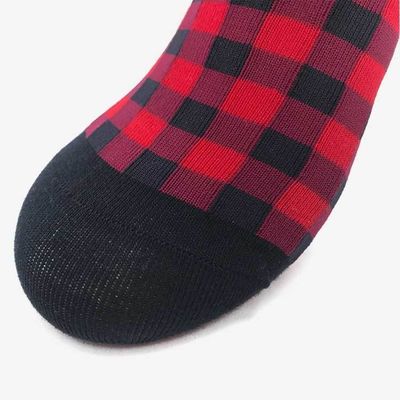 Atemberaubende Slouch-Socken für Frauen Rot-Plaid-Baumwolle und Custom Casual Atemberaubend