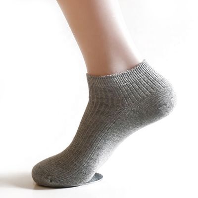 Als Bild Feste Farbe Dünne Baumwolle Herrensocken Knöchel Atmung Sommerkleid Gewebte Socken