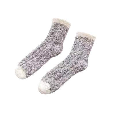 Weich warme Wintersocken mit Druckmuster Flauschige dicke gemütliche Polyestersocken