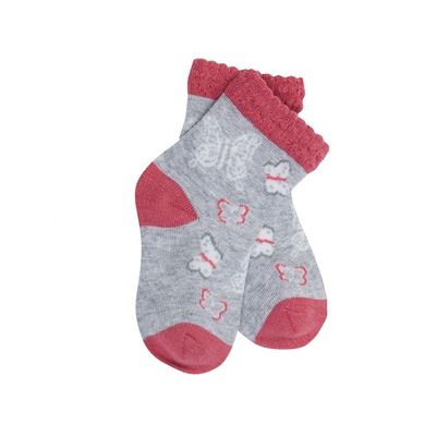 Bleiben Sie bequem und sicher mit unserem NO Nadeldetektor Kindersocken niedlich Schmetterling Druck