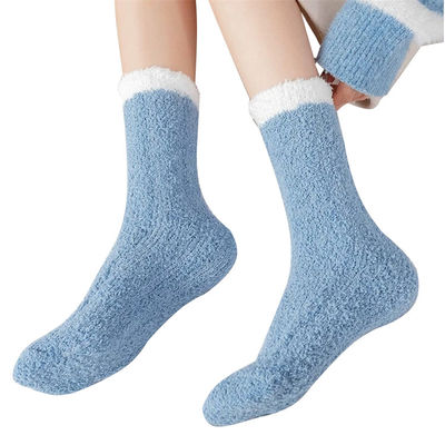 Tägliche Socken Atmungssicher Korallenfleece Boden Gemütliche Socken mit Nadeldetektion NO