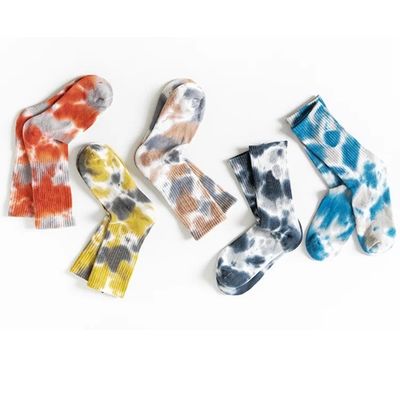 Regelmäßiger Stil Tie Dye Baumwolle Sportliche Kompressionssocken für einen aktiven Lebensstil