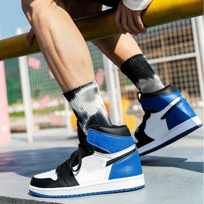 Herbst Atemberaubende Socke Krawatte Farbstoff kühle Mode Männer Frauen Socken hohe Knöchel Regelmäßiger Stil