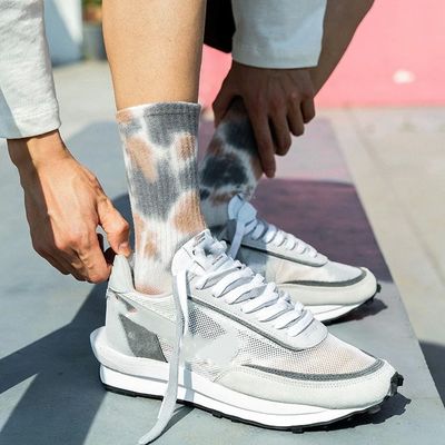 Herbst Atemberaubende Socke Krawatte Farbstoff kühle Mode Männer Frauen Socken hohe Knöchel Regelmäßiger Stil