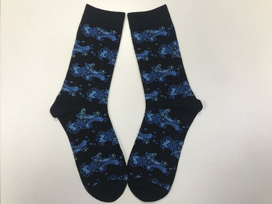 CREW Style Yellow Dot Print Baumwollsocken für Männer Retro und Luxusdesign