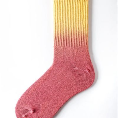 Solides Muster Grip Tie-Dye Sommerschuhe Socken für Männer Frauen Regular Style Baumwollmischung