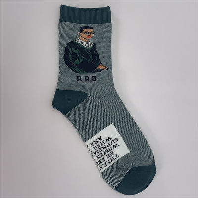 39-42 Modische Baumwollsocken Designer Frau Lange Thermalsocken Damen Druckmuster